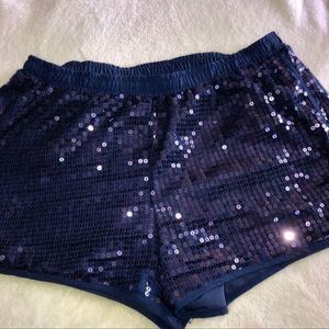Sequin Jogger Shorts
